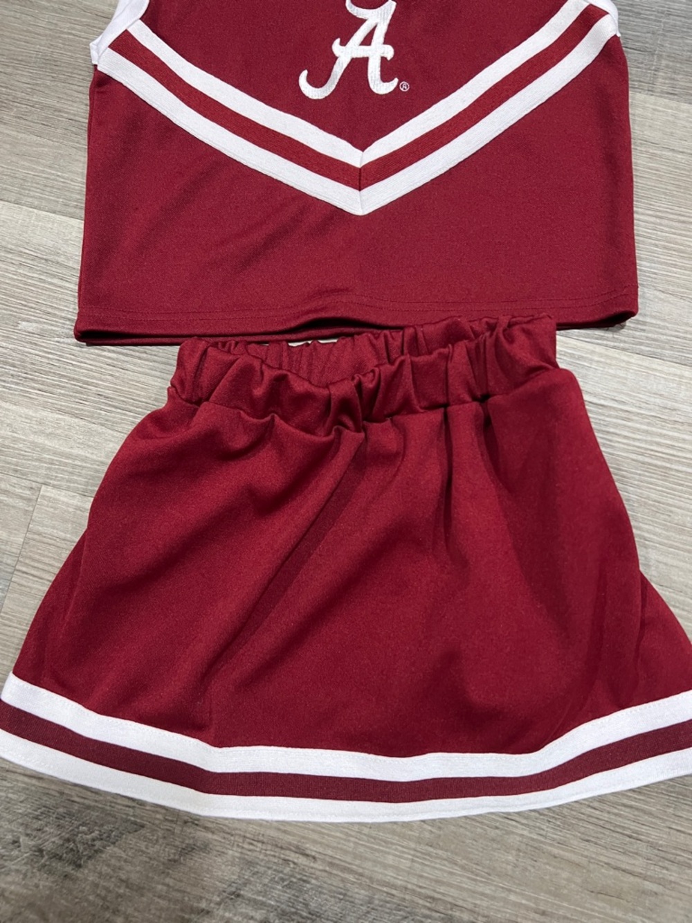 Little King Alabama Crimson Tide 2 piece cheer set size YSM - Picture 3 of 6